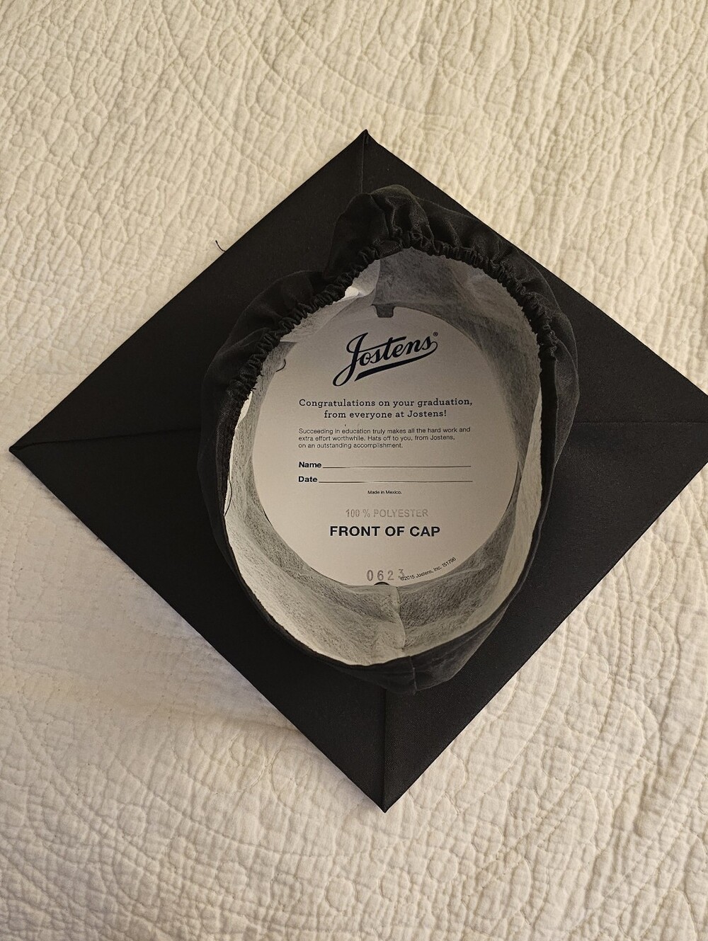 Black Jostens' BDG Collection Master's Graduation Cap and Gown - Picture 9 of 9